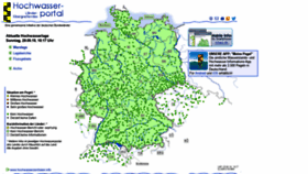 What Hochwasserzentralen.de website looked like in 2020 (3 years ago)