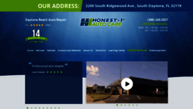 What Honest1daytona.com website looked like in 2020 (3 years ago)