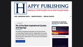 What Happypublishing.com website looked like in 2020 (3 years ago)