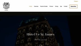 What Hotellestjames.com website looked like in 2020 (3 years ago)