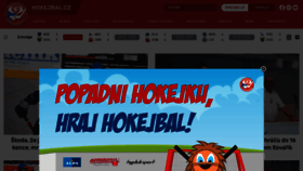 What Hokejbal.cz website looked like in 2020 (3 years ago)