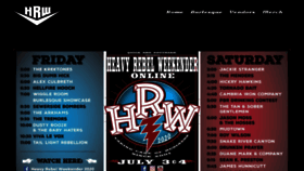 What Heavyrebel.net website looked like in 2020 (3 years ago)