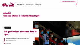 What Heraultsport.fr website looked like in 2020 (3 years ago)