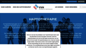 What Haptotherapeuten-vvh.nl website looked like in 2020 (3 years ago)