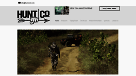 What Huntcotv.com website looked like in 2020 (3 years ago)