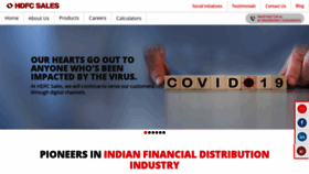 What Hdfcsales.com website looked like in 2020 (3 years ago)