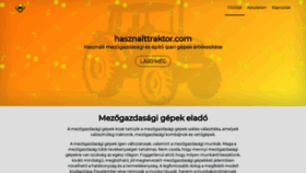 What Hasznalttraktor.com website looked like in 2020 (3 years ago)