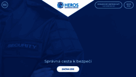 What Heros.cz website looked like in 2020 (3 years ago)