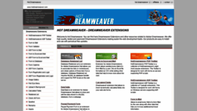 What Hotdreamweaver.com website looked like in 2020 (3 years ago)