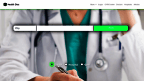 What Healthdoc.in website looked like in 2020 (3 years ago)