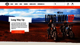 What Harleydavidson.com website looked like in 2020 (3 years ago)