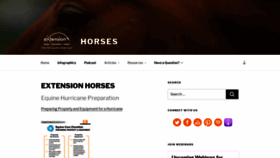 What Horses.extension.org website looked like in 2020 (3 years ago)