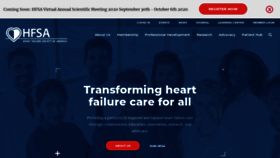 What Hfsa.org website looked like in 2020 (4 years ago)