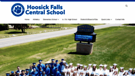What Hoosickfallscsd.org website looked like in 2020 (3 years ago)