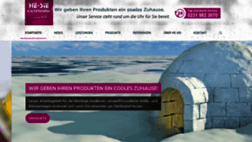 What Hesie.de website looked like in 2020 (3 years ago)