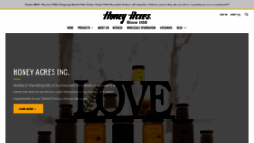 What Honeyacres.com website looked like in 2020 (3 years ago)