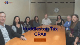 What Huddlestontaxcpas.com website looked like in 2020 (3 years ago)