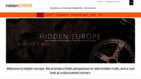 What Hiddeneurope.co.uk website looked like in 2020 (3 years ago)