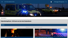 What Hulpverleningsforum.nl website looked like in 2020 (3 years ago)