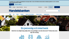 What Handelsbanken.se website looked like in 2020 (3 years ago)
