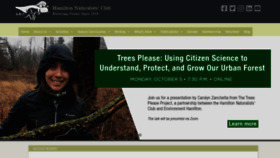 What Hamiltonnature.org website looked like in 2020 (3 years ago)