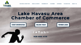 What Havasuchamber.com website looked like in 2020 (3 years ago)