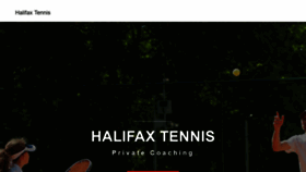 What Halifaxtennis.com website looked like in 2020 (3 years ago)