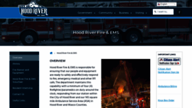 What Hoodriverfire.com website looked like in 2020 (3 years ago)