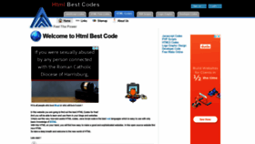 What Htmlbestcodes.com website looked like in 2020 (3 years ago)