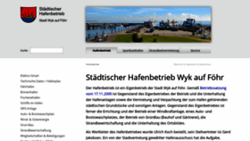 What Hafen-wyk.de website looked like in 2020 (3 years ago)