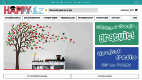 What Happywallz.fr website looked like in 2020 (3 years ago)