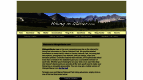 What Hikinginglacier.com website looked like in 2020 (3 years ago)