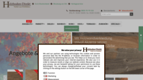 What Holzboden-direkt.de website looked like in 2020 (3 years ago)