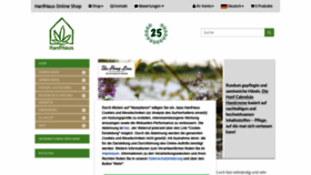What Hanfhaus.de website looked like in 2020 (3 years ago)