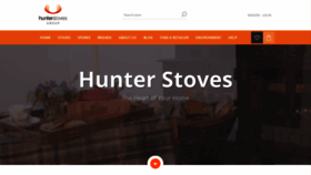 What Hunterstoves.co.uk website looked like in 2020 (3 years ago)