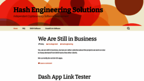 What Hashengineeringsolutions.com website looked like in 2020 (3 years ago)