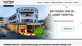 What Hautteam.de website looked like in 2020 (3 years ago)
