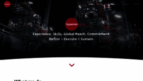 What Hyperionsystems.net website looked like in 2020 (5 years ago)