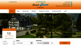 What Hotel-jezero.si website looked like in 2020 (3 years ago)