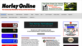 What Horleylocal.co.uk website looked like in 2020 (3 years ago)