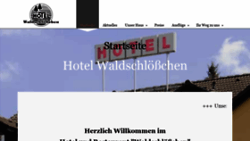 What Hotel-waldschloesschen.com website looked like in 2020 (5 years ago)