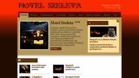 What Hotelszeleta.hu website looked like in 2020 (3 years ago)
