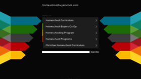 What Homeschoolbuyersclub.com website looked like in 2020 (3 years ago)