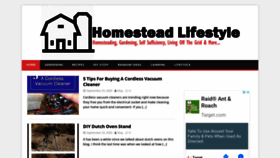 What Homesteadlifestyle.com website looked like in 2020 (3 years ago)