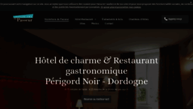 What Hostellerie-du-passeur.com website looked like in 2020 (3 years ago)