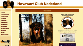 What Hovawartclub.nl website looked like in 2020 (3 years ago)