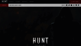What Huntthegame.com website looked like in 2020 (3 years ago)
