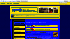 What Hochmann.cz website looked like in 2020 (3 years ago)