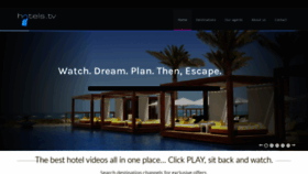 What Hotels.tv website looked like in 2020 (3 years ago)