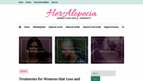 What Heralopecia.com website looked like in 2020 (3 years ago)